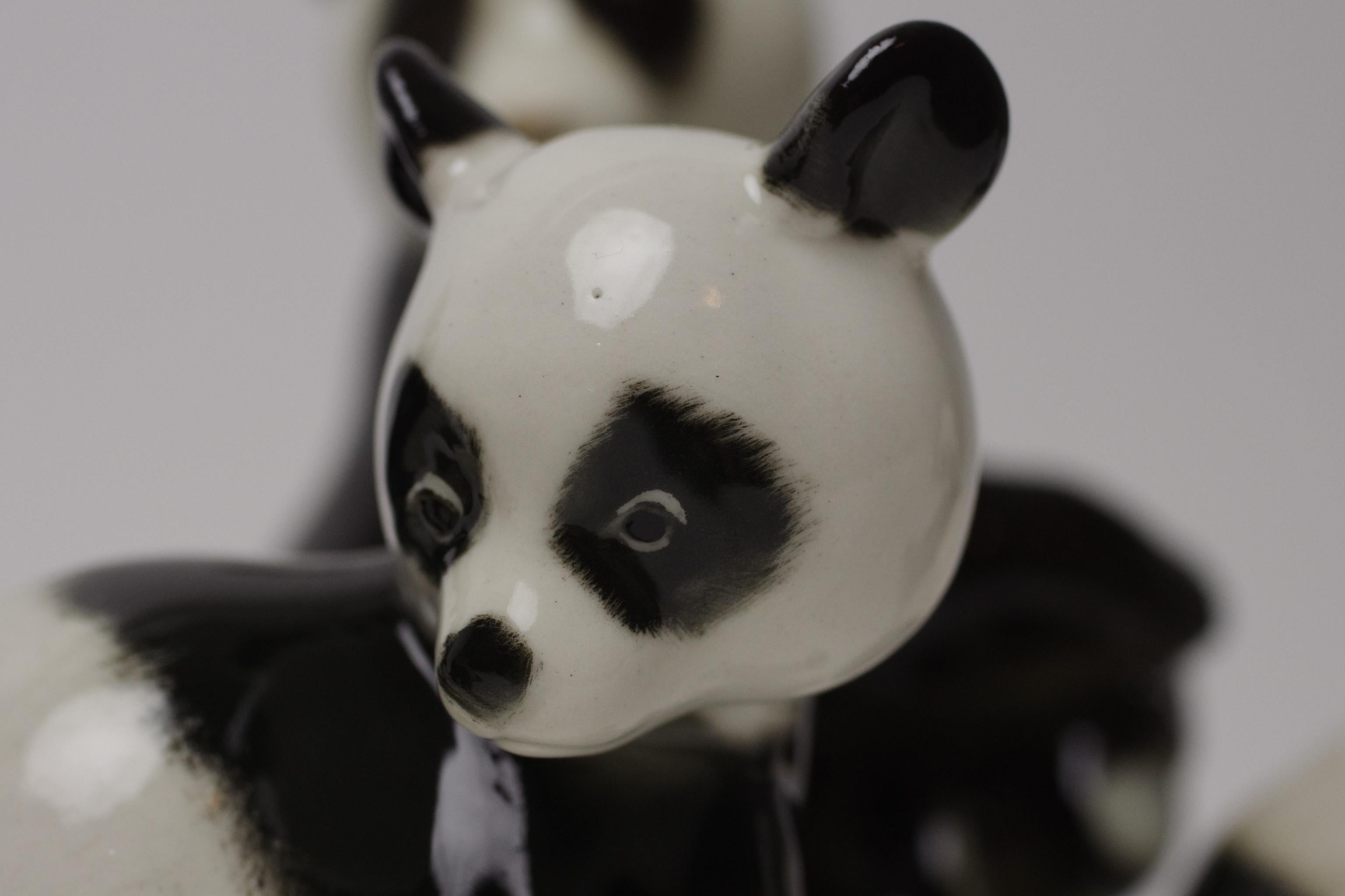 Russian Lomonosov Porcelain Pandas For Sale