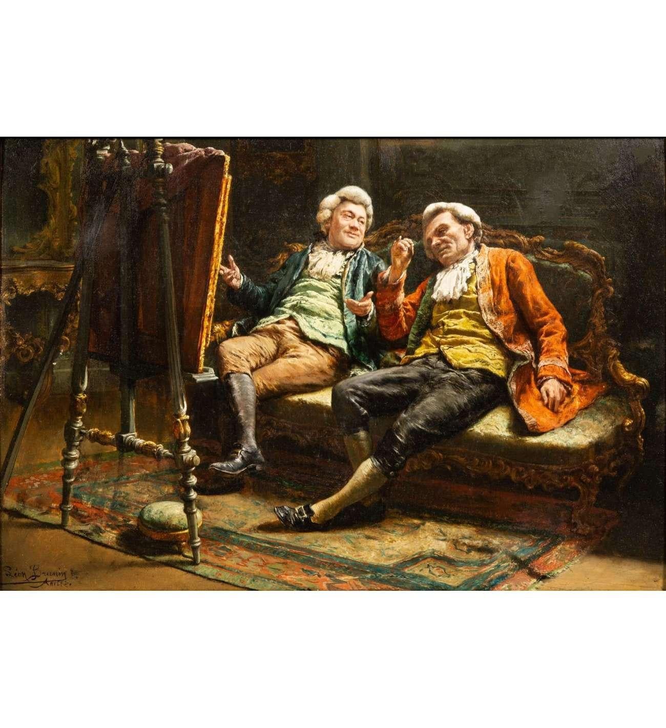 Léon BRUNIN (1861 - 1949)+Oil sur panneau,  Collectionneurs d'art en vente 1