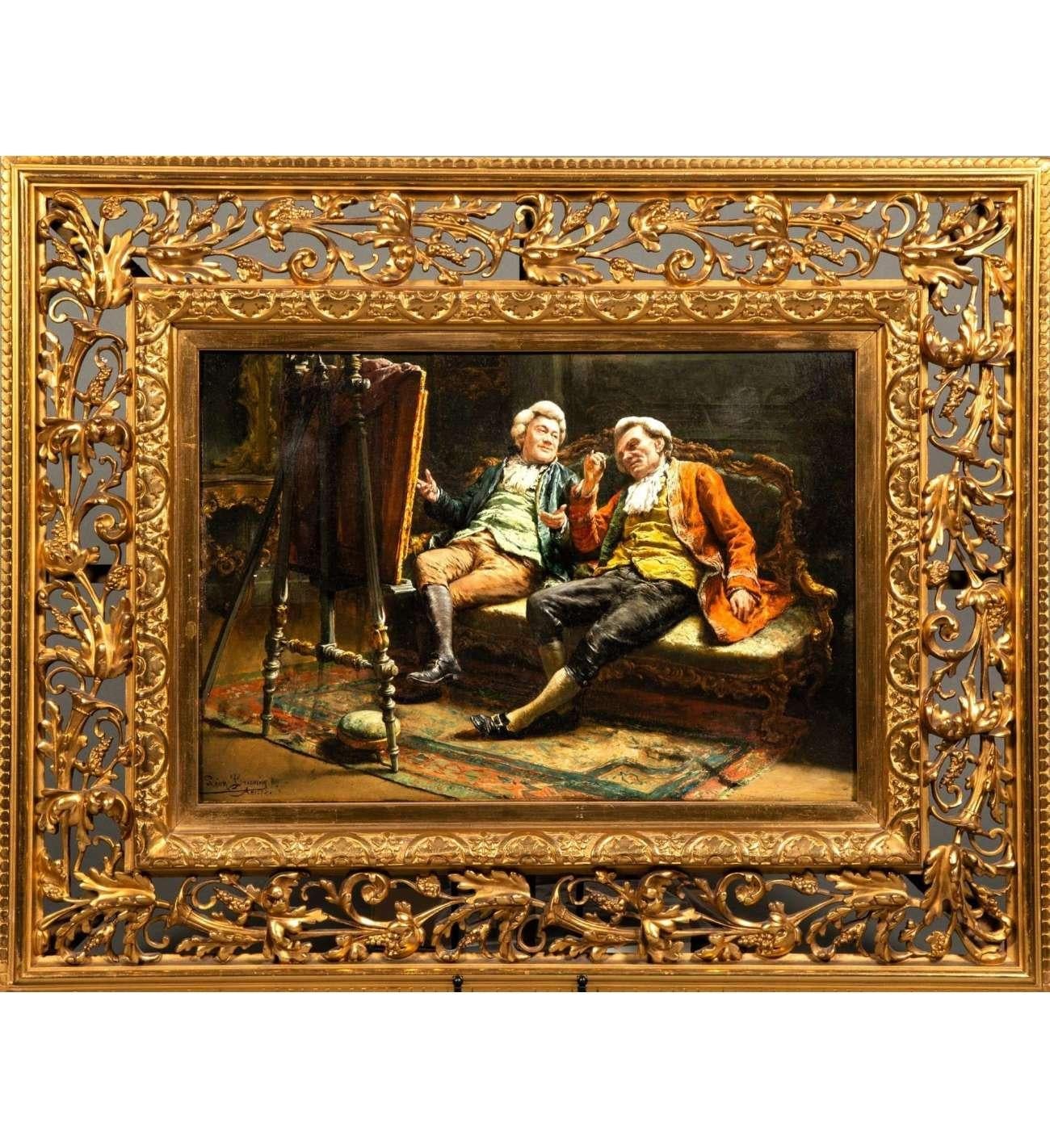 Léon BRUNIN (1861 - 1949)+Oil sur panneau,  Collectionneurs d'art en vente 2