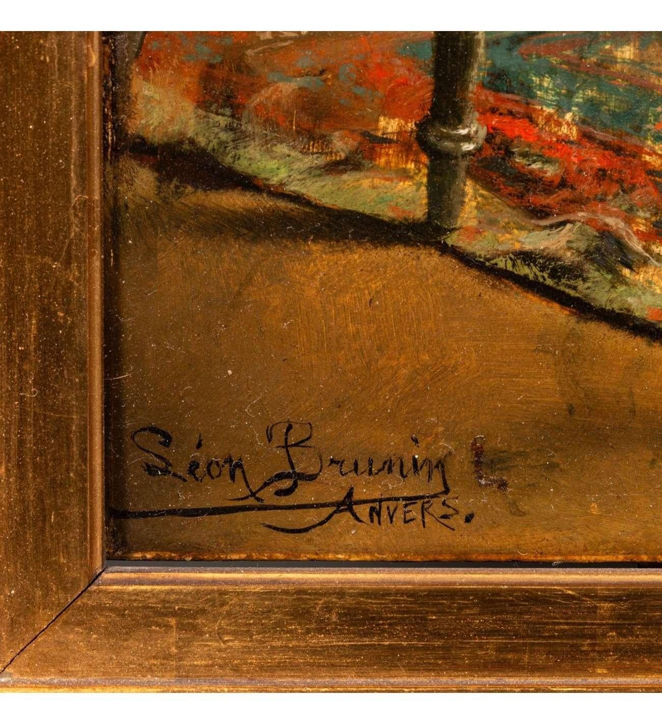 Léon BRUNIN (1861 - 1949)+Oil sur panneau,  Collectionneurs d'art en vente 5