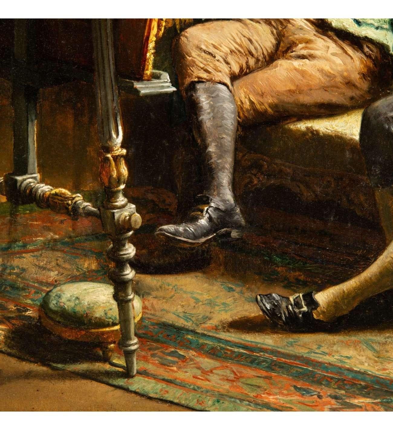 Léon BRUNIN (1861 - 1949)+Oil sur panneau,  Collectionneurs d'art en vente 8
