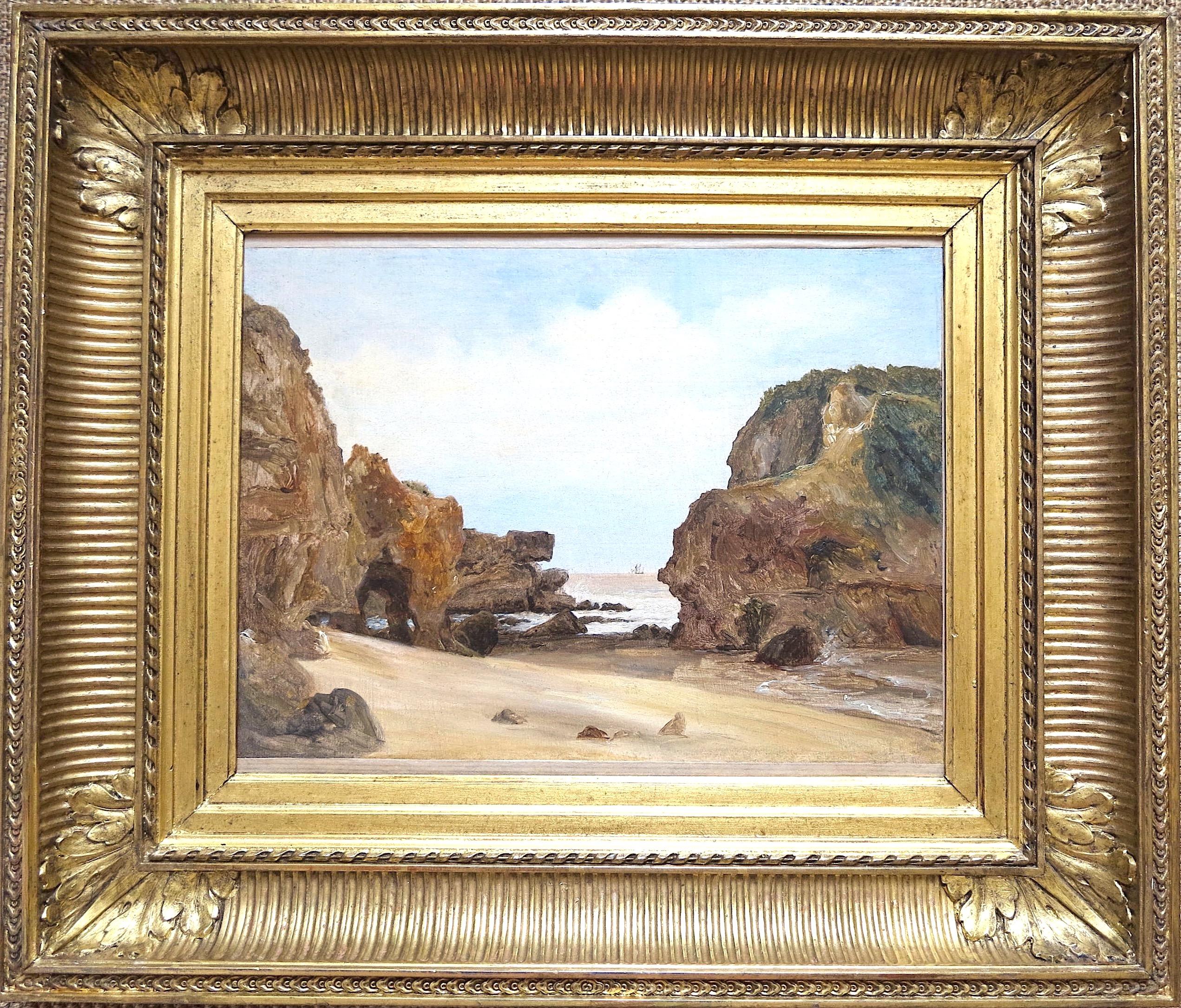 Léon Charles de Novion - Rocks at Belle-Ile-en-Mer, Atlantic Coast, France  For Sale at 1stDibs | leon charles