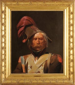 Studie für die Decke des Musée du Louvre - Porträt eines Soldaten von Napoleon