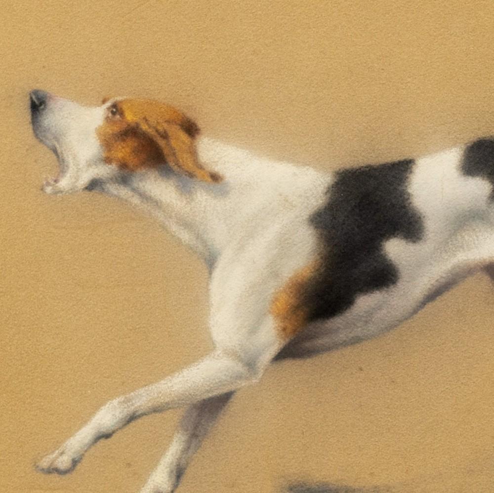 Étude d'un chien d'arrêt à la course par Léon Espinasse (français 19e/20e) en vente 3