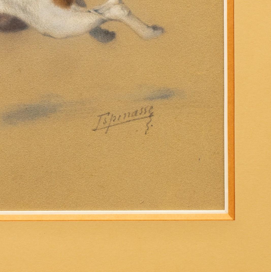 Étude d'un chien d'arrêt à la course par Léon Espinasse (français 19e/20e) en vente 8