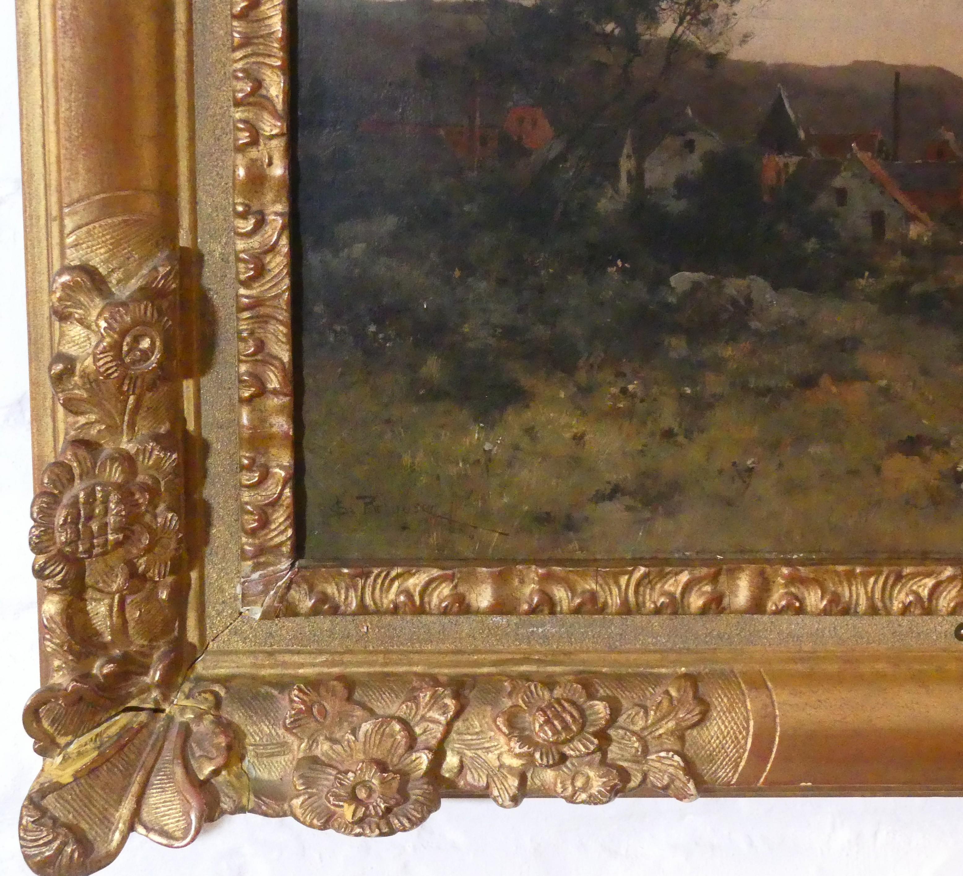 Léon Germain Pelouse (1838-1891), view of the Meuse in Dinant im Angebot 10