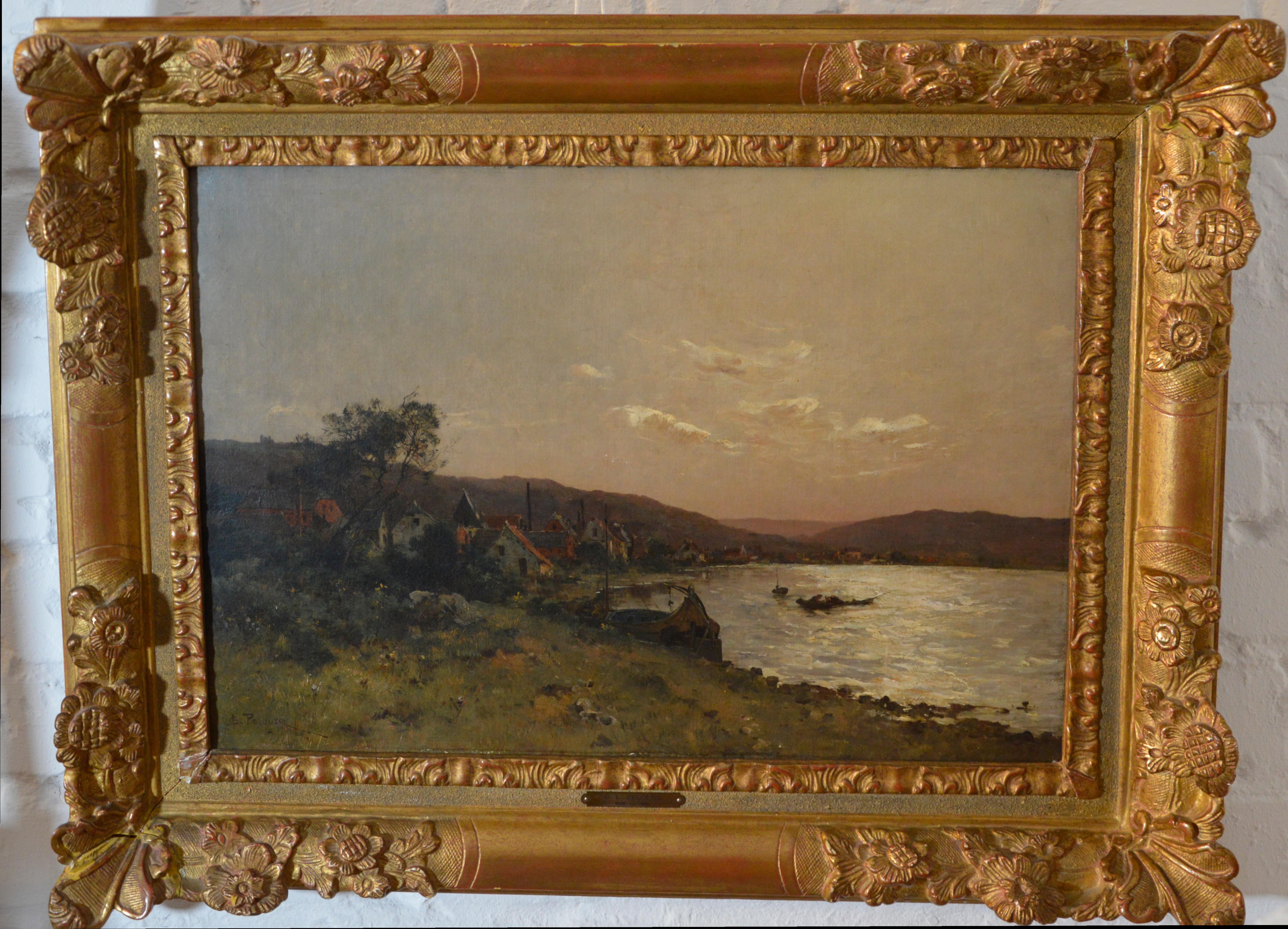 Léon Germain Pelouse (1838-1891), view of the Meuse in Dinant im Angebot 1