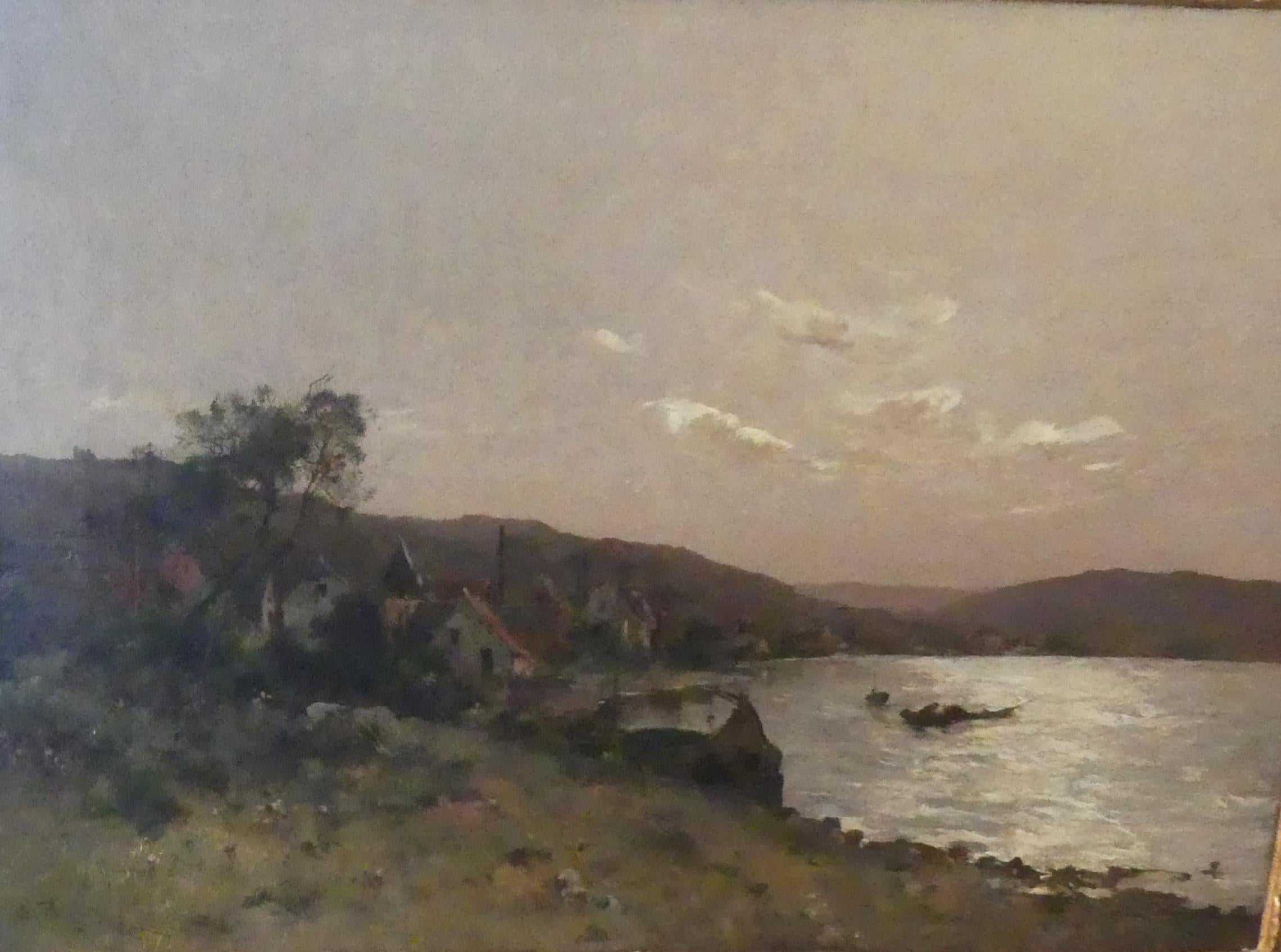 Léon Germain Pelouse (1838-1891), view of the Meuse in Dinant im Angebot 4