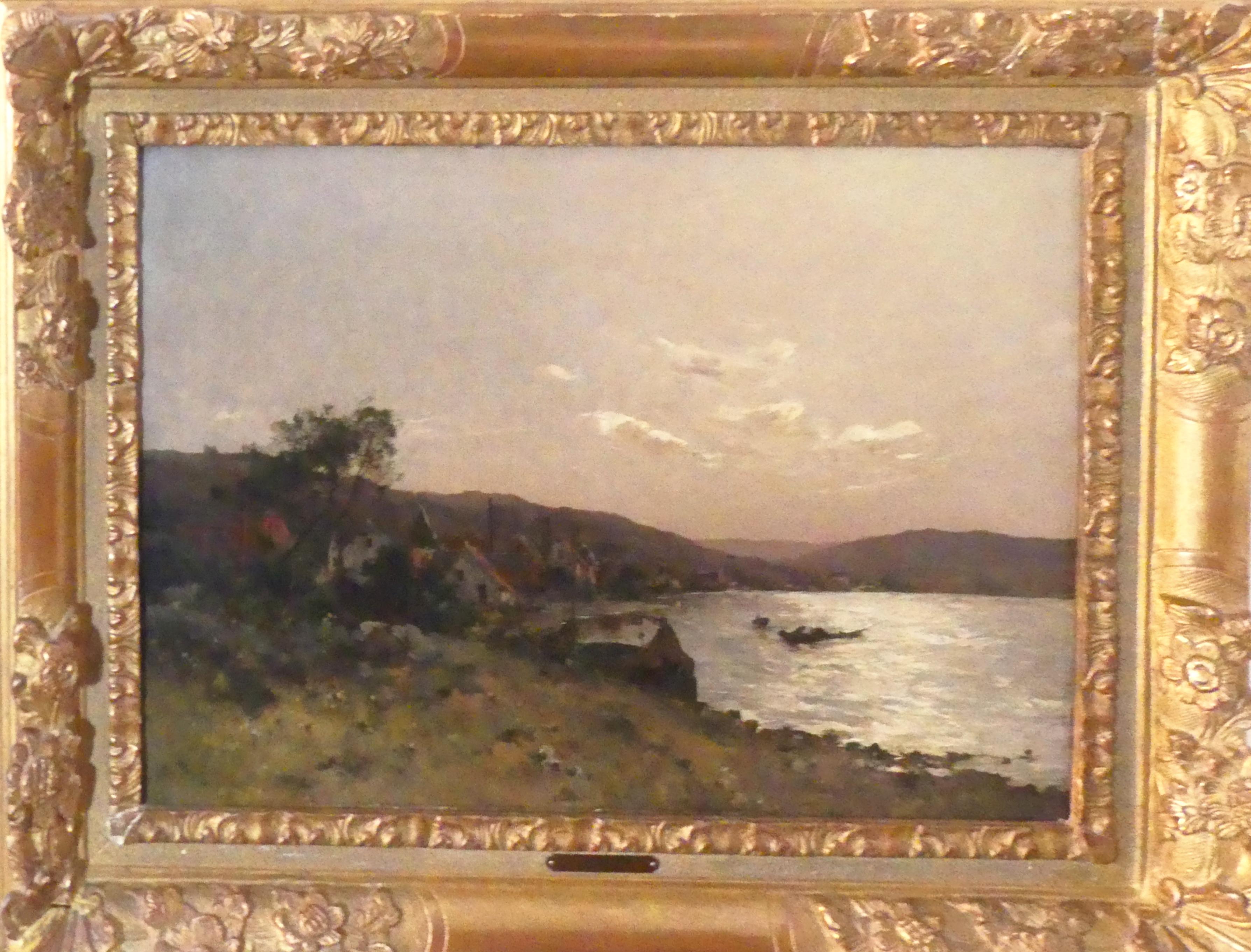 Léon Germain Pelouse (1838-1891), view of the Meuse in Dinant im Angebot 6