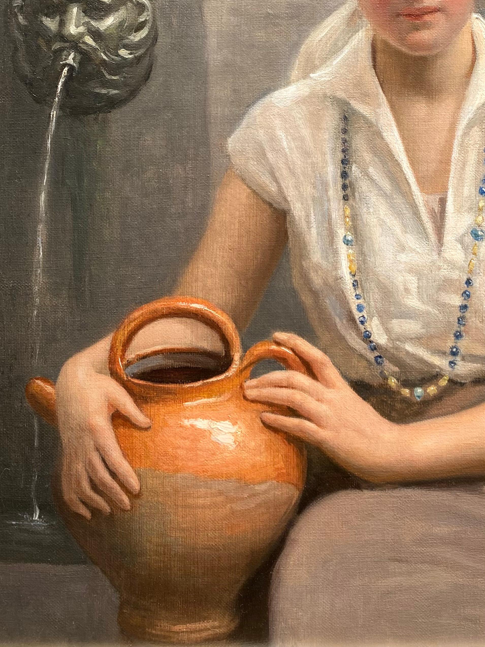 Junges Mädchen mit einem Krug
