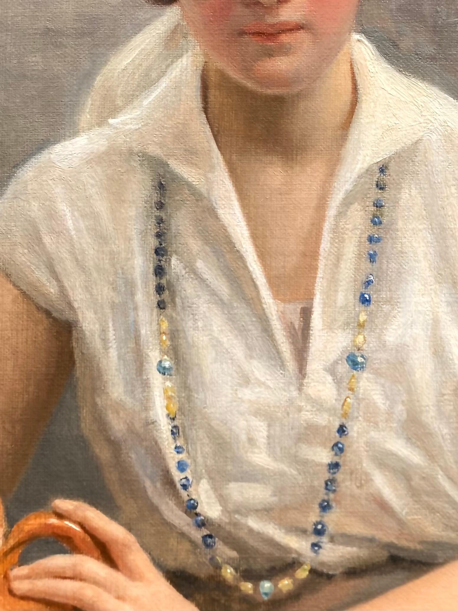 Junges Mädchen mit einem Krug