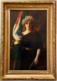 Libertà d'Italia - La Libertà d'Italia" di Léon Léon (1850 - 1907)