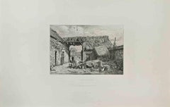 Intériueur de Ferme - Etching by Léon Jacque - 1870s