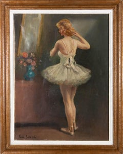 LÃon Laurent Galand (1872-1960) - Early 20th Century Oil, The Ballerina