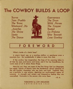The Cowboy Builds a Loop by  Lon Megargee,  Portfolio of Sixteen Prints 1944