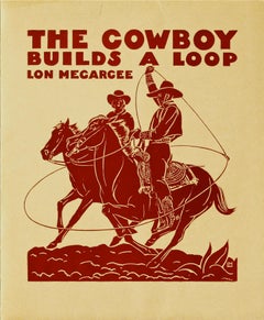 The Cowboy Builds a Loop by  Lon Megargee,  Portfolio of Sixteen Prints 1944