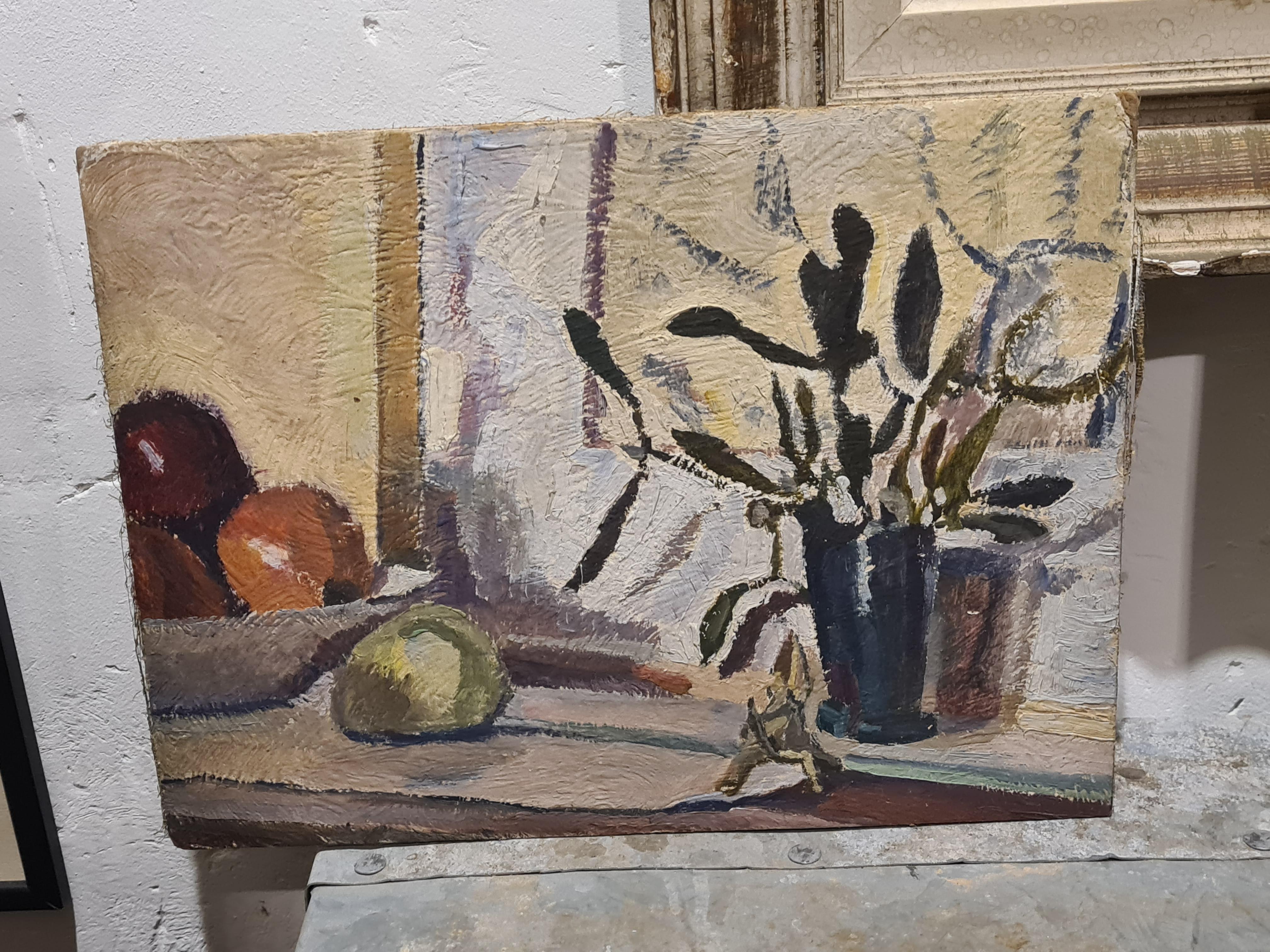 Olio su tavola della metà del secolo scorso, Il vischio, Cerchio di Henri Matisse 4