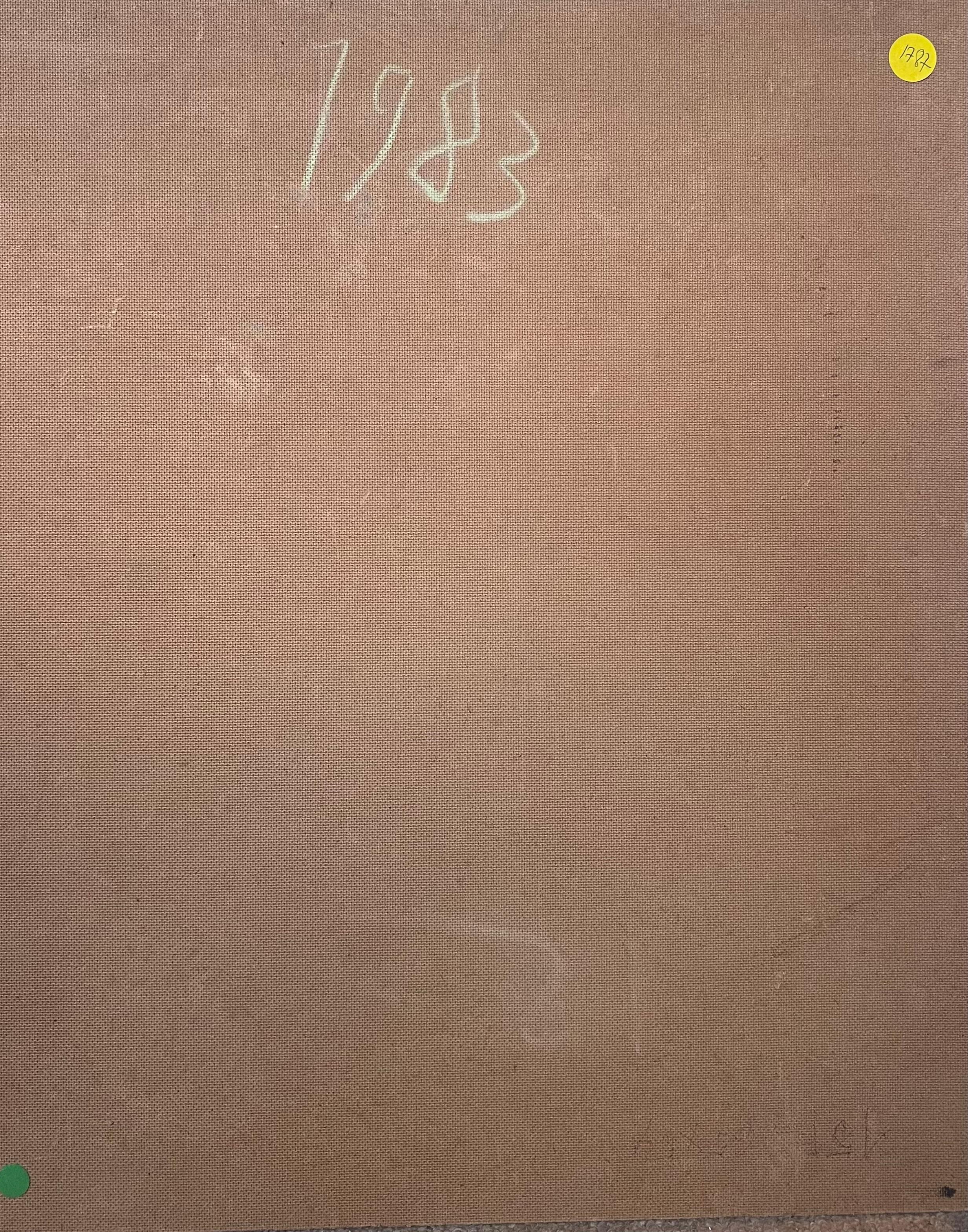20ème siècle Expressionniste Français Peinture à l'huile signée Bateaux sur le bord du port en vente 5
