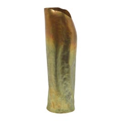 Lona Brass Vase with Distressed Patina by CuratedKravet
