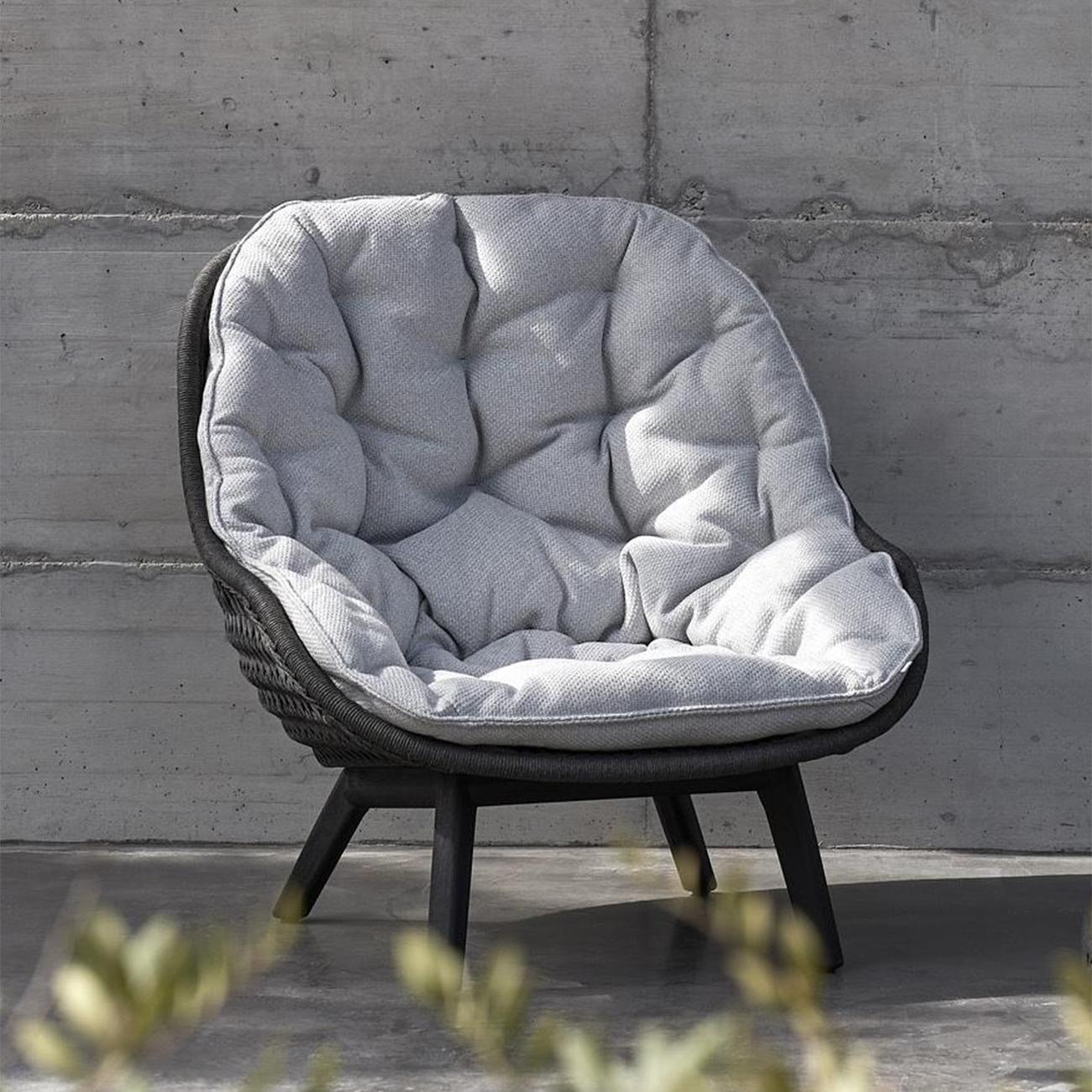 Contemporary Lonam Black Armchair For Sale