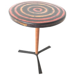 Londi Bitossi Italian Pottery Bullseye Table