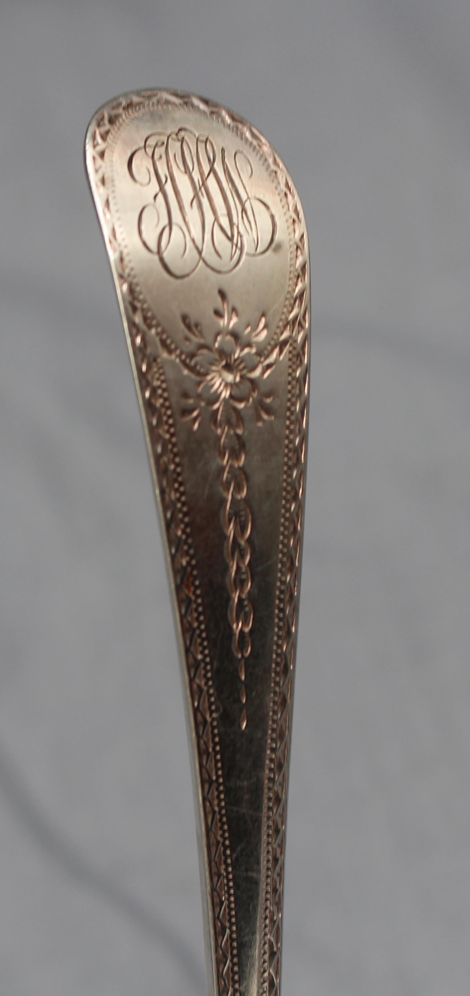 English London 1797 Sterling Table Spoon