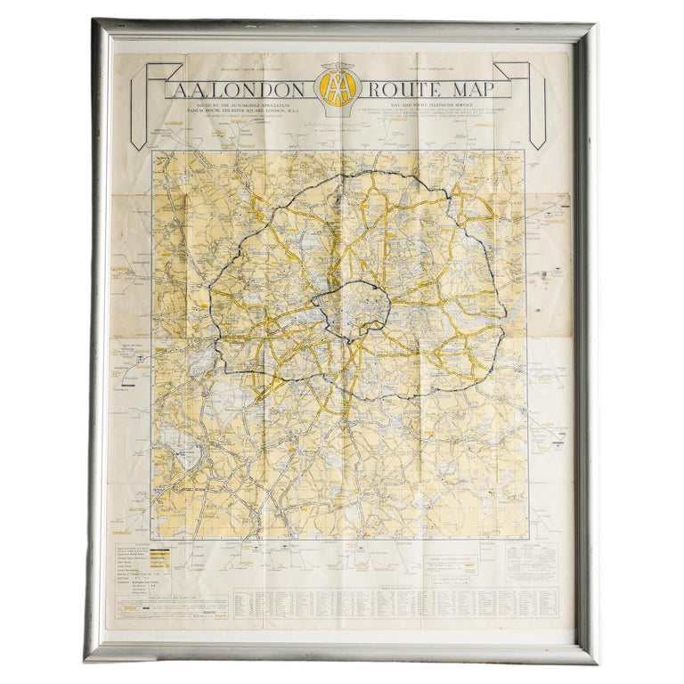 London AA Map For Sale at 1stDibs