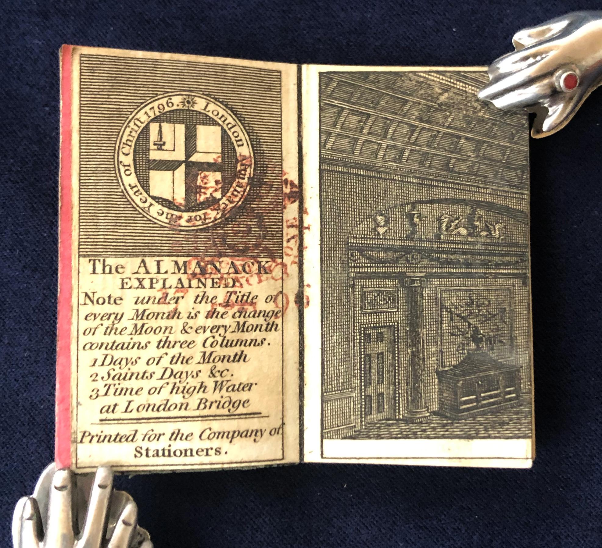 English London Almanack for the Year of Christ 1796 For Sale