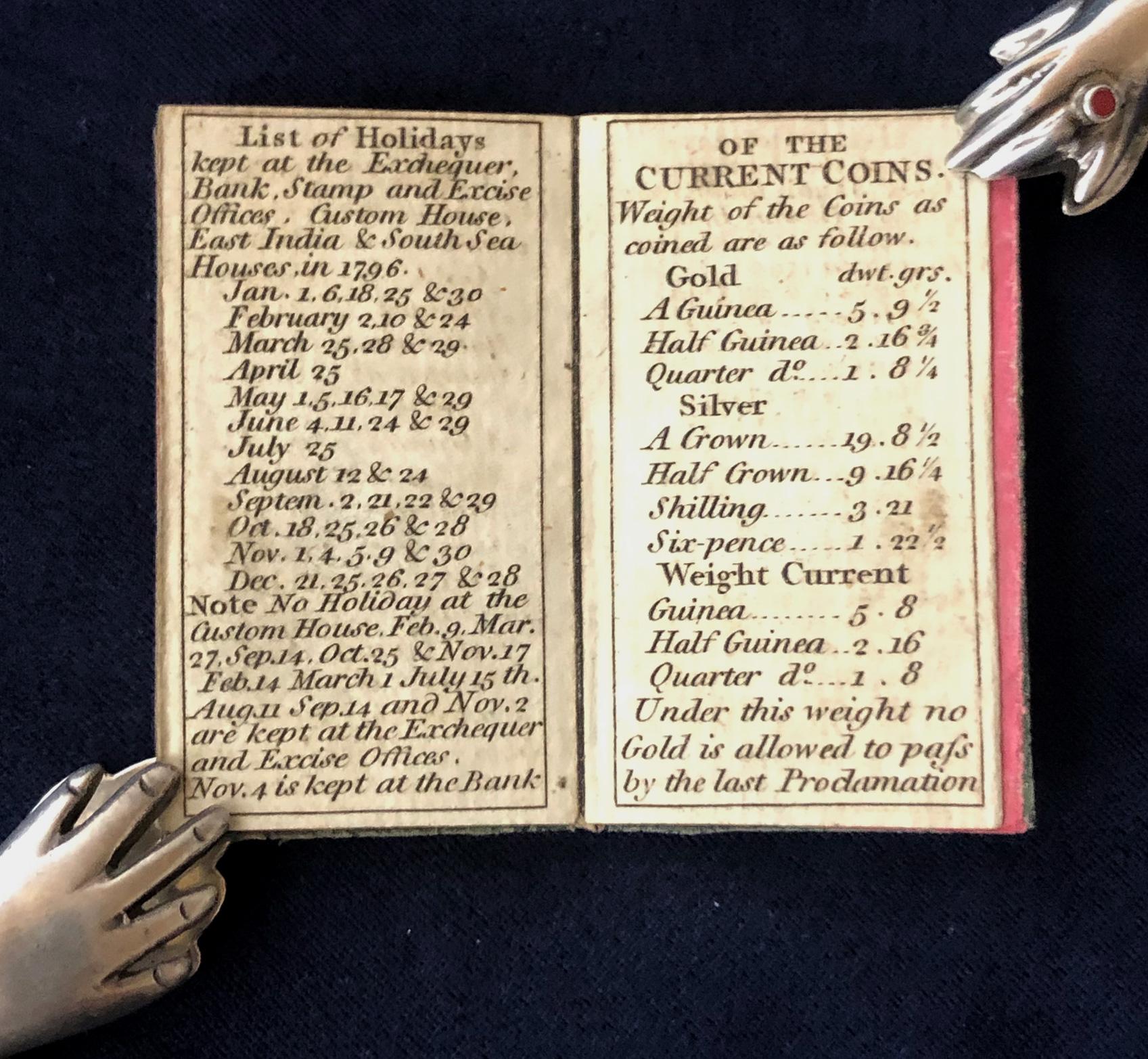 London Almanack for the Year of Christ 1796 For Sale 1