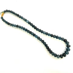 London Blue Topaz 351.24 Carats Bead Carved For Fine Jewelry Natural Gemstone