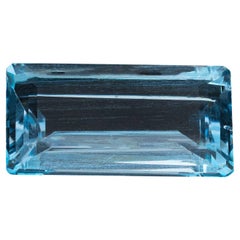 London Blue Topaz 7.9 Carat Emerald Cut Loose Gemstone