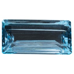London Blue Topaz 7.9 Carat Emerald Cut Loose Gemstone