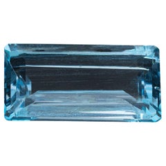 London Blue Topaz 7.9 Carat Emerald Cut Loose Gemstone