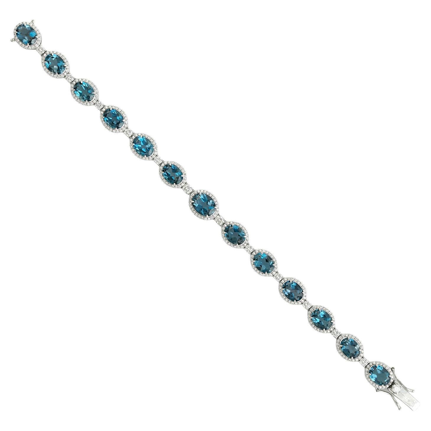 Blue Topaz Modern Bracelets