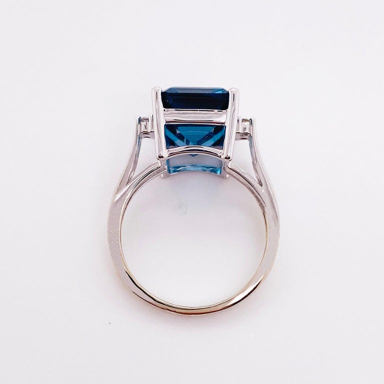 2021高い素材 エフィー コレクション レディース リング アクセサリー EFFYreg; London Blue Topaz 4-1 ct.  Diamond Ring in 14k Gold