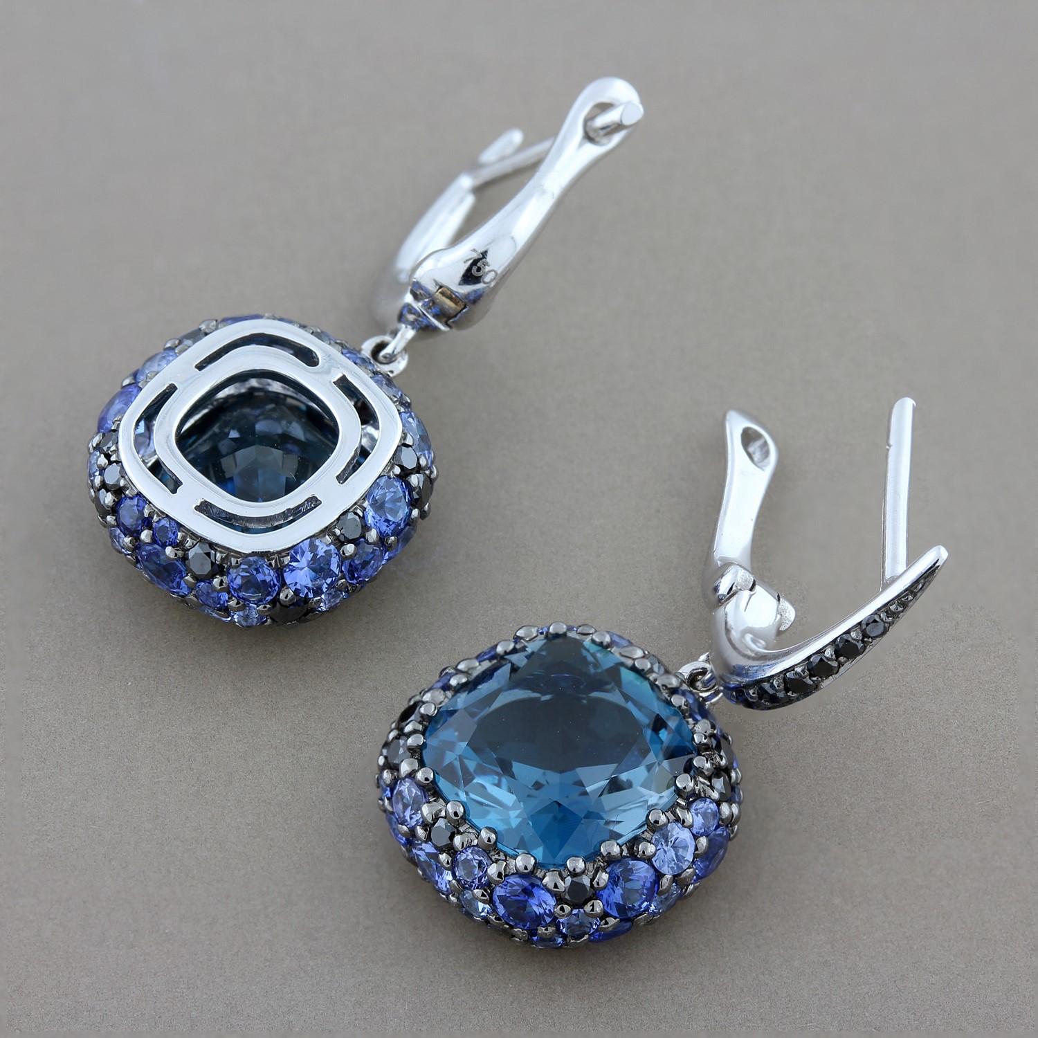 london blue sapphire earrings