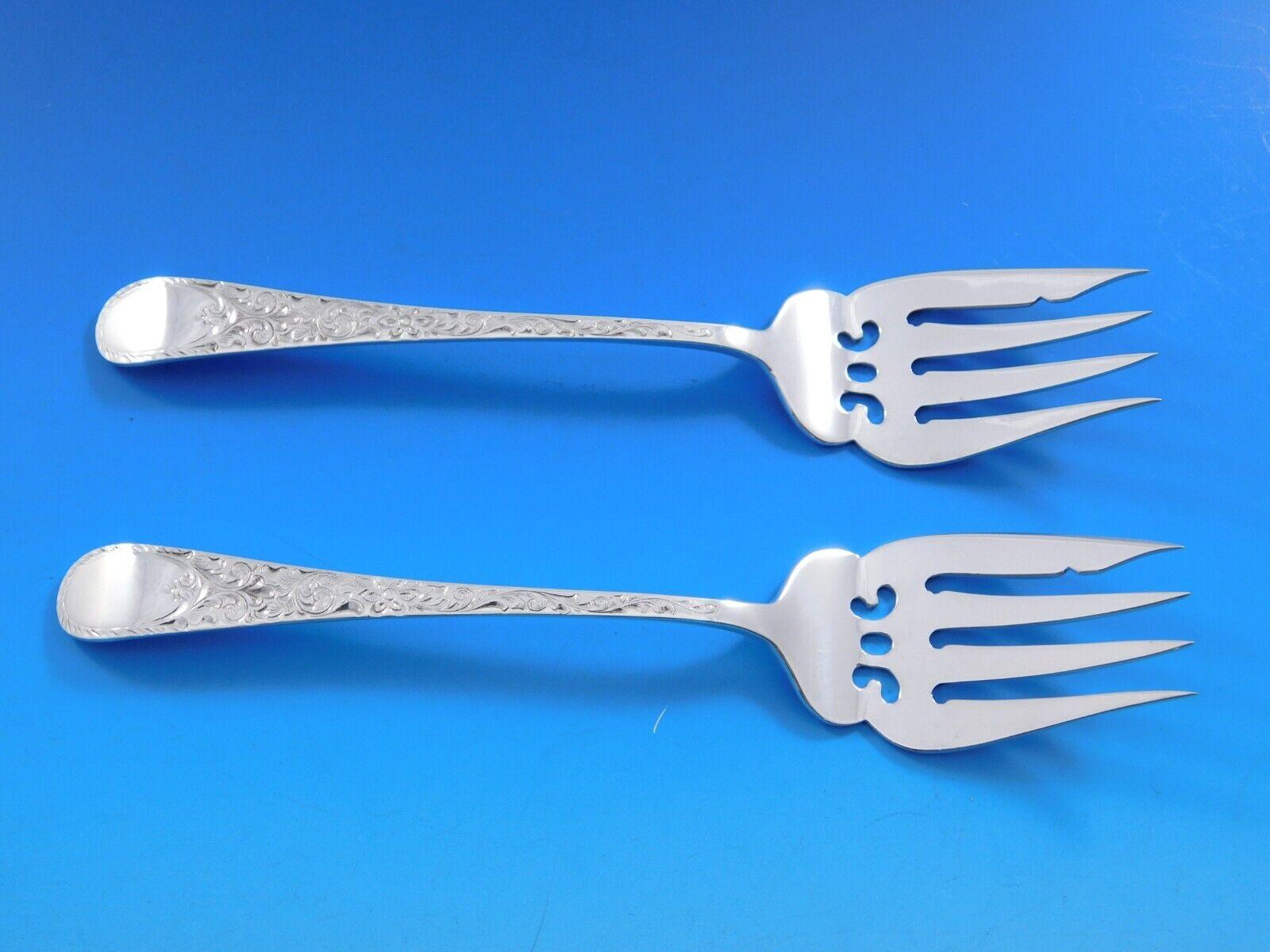 Set di posate in argento Sterling London Engraved by Birks per 12 persone Servizio 130 pezzi in vendita 4
