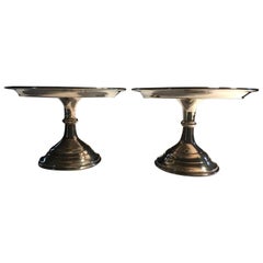 London Late 19th Century Pair of Silver Plated Footed Dishes