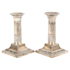 London Sterling Candlesticks , c1890s