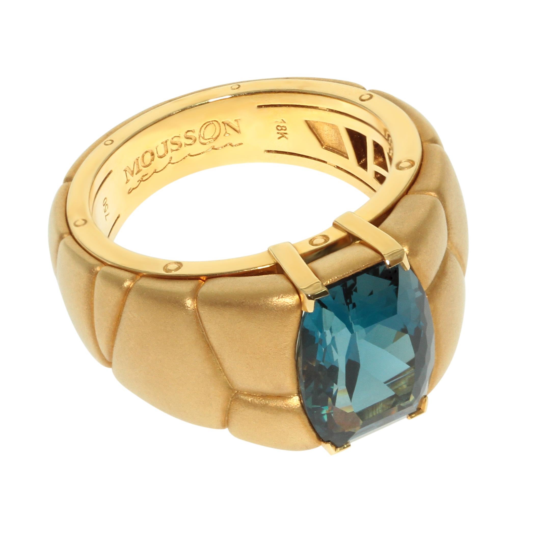 London Topaz 7.69 Carat 18 Karat Yellow Gold Male Inca Ring

As you know, the Inca Empire in the XII-XVI centuries built walls without using cement. All the stones were customized individually, so the walls look so unusual. So our designers,