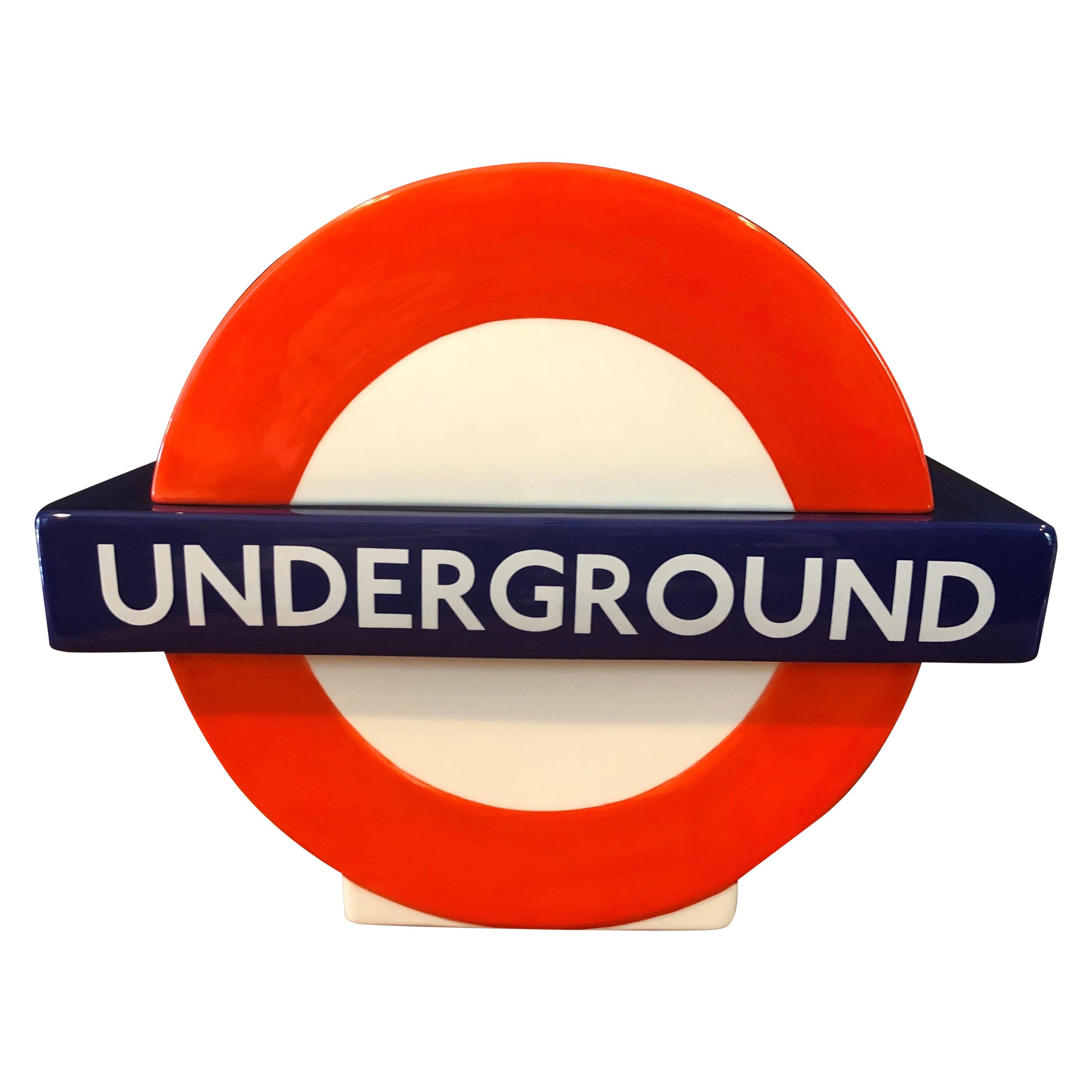 London Underground / Tube / Subway Logo Ceramic Cookie Jar