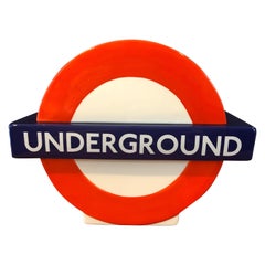 Used London Underground / Tube / Subway Logo Ceramic Cookie Jar