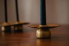 Lone Candle Holder, by Jordan Hufnagel in solid brass
