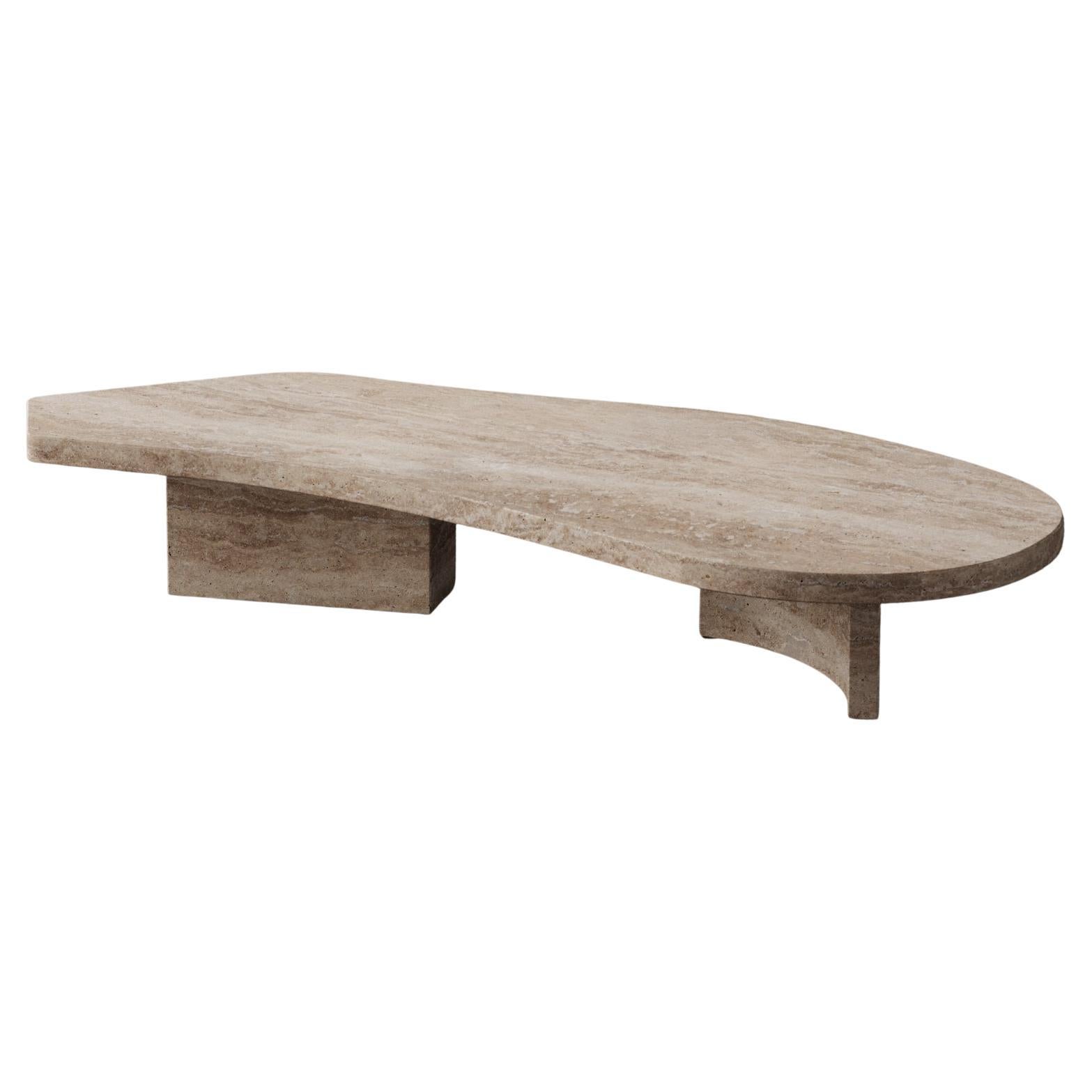 Lonely Table Travertino Noce by Madina Tsarikaeva
