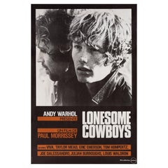 Vintage Lonesome Cowboys R1970s French Moyenne Film Poster