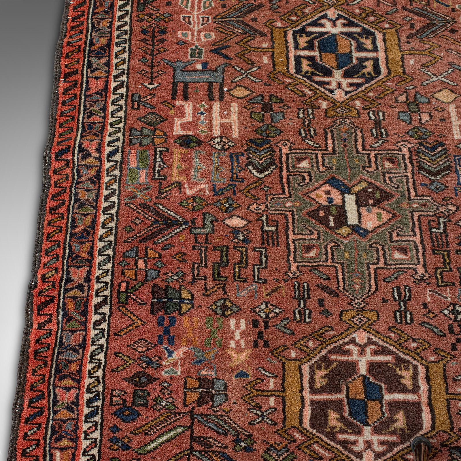 Long Vintage Karajar Runner, Persian, Entrance Hall, Carpet, Circa 1930 For Sale 2