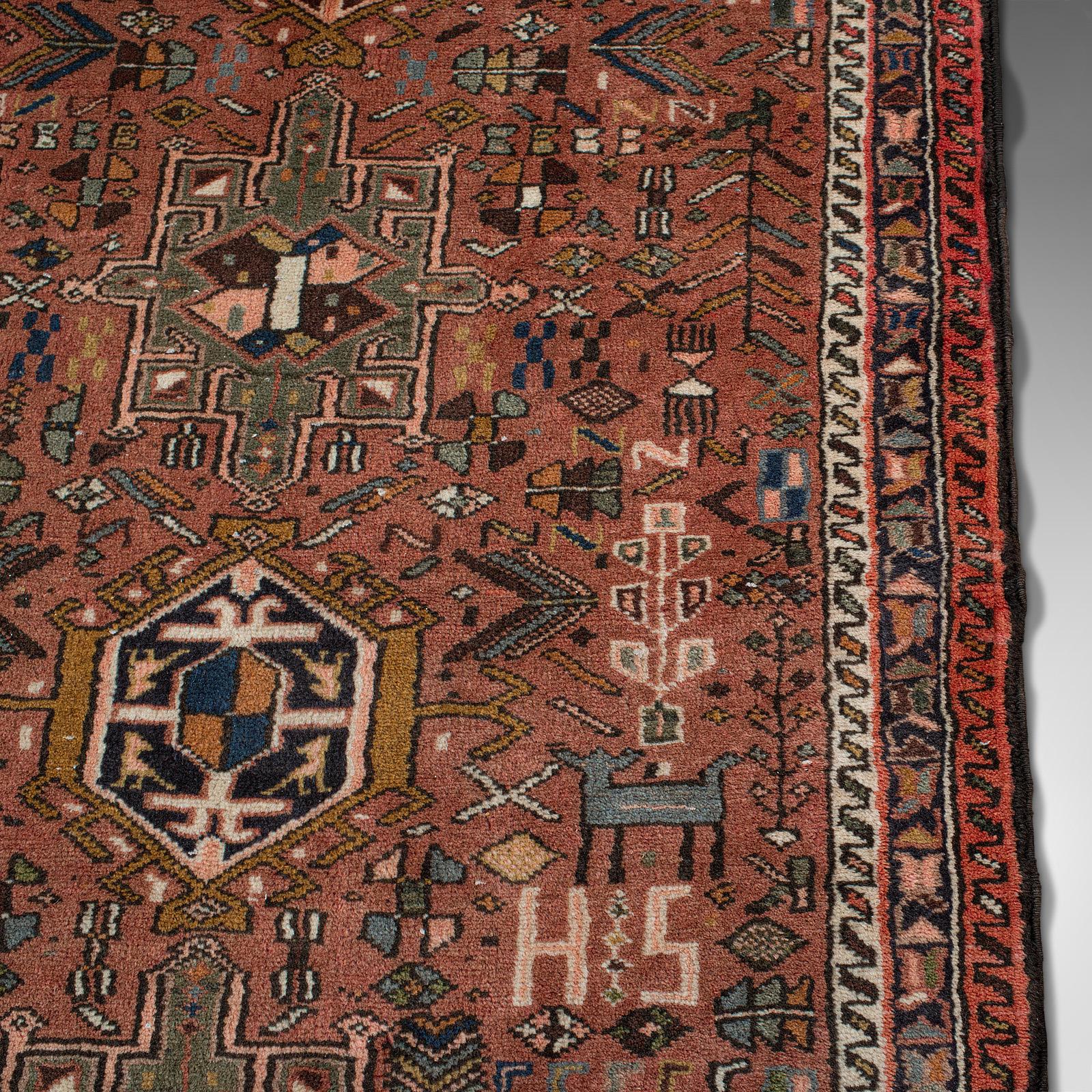 Long Vintage Karajar Runner, Persian, Entrance Hall, Carpet, Circa 1930 For Sale 3