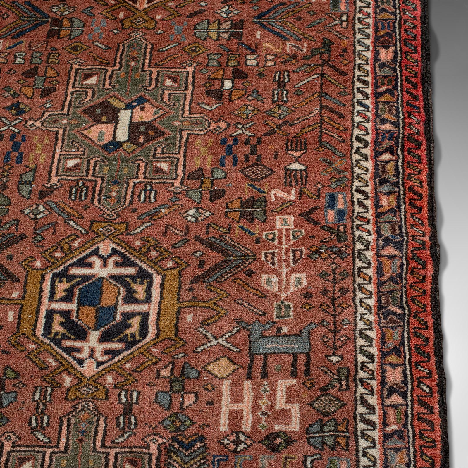 Long tapis de couloir vintage persan Karajar, hall d'entrée, tapis, vers 1930 2