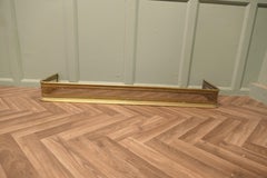 Long 19th Century Pierced Brass Fender