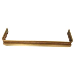 Long 19th Century Pierced Brass Fender